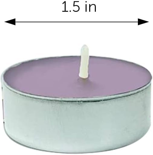 DecorRack 30 Tealight Candles, Lavender Scented, Pleasant Fragrance Candle, Aromatherapy, Scented Home Decor, Votive Long Lasting Candles (Pack of 30)