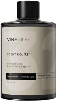 VINEVIDA [16 Fl Oz] Frankincense & Myrrh Fragrance Oil for Cold Air Diffusers, Essential Oils for Diffuser Oil Refill & Air Freshener Room Spray