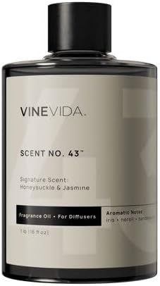 VINEVIDA [16 Fl Oz] Honeysuckle & Jasmine Fragrance Oil for Cold Air Diffusers, Essential Oils for Diffuser Oil Refill & Air Freshener Room Spray