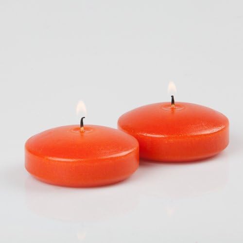 96 Orange Richland Floating Candles 3"