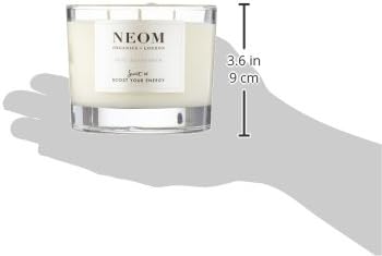 NEOM- Feel Refreshed Scented Candle, 3 Wick | Lemon & Basil | Essential Oil Aromatherapy Candle | Scent to Boost Your Energy