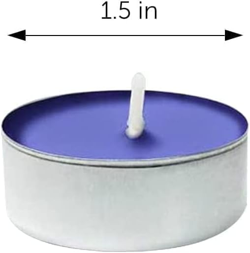 DecorRack 30 Tealight Candles, Blueberry Scented, Pleasant Fragrance Candle, Aromatherapy, Scented Home Decor, Votive Long Lasting Candles (Pack of 30)