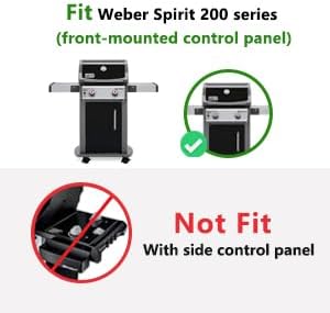 Hongso Spirit E-210 Replacement Parts for Weber Spirit 200 Series E210 S210 E215 S215 220, II GS4 E-210 E-220 Grill (Front-Mounted Control), 17.5" Grill Grates, 15.3" Flavorizer Bars, 18" Burner Tubes