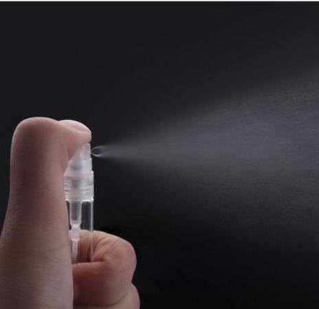 Beauty Factory Elfenstal- 25pcs Clear 5ml 1/6oz Glass Fine Mist Atomizer Bottle Spray Refillable Perfume Empty Bottle Glass Clean Cloth for Travel Party Must Makeup Tool