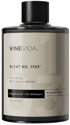 VINEVIDA [16 Fl Oz] Scent NO. 1103 Fragrance Oil for Cold Air Diffusers, Aromatic Notes of Cherry Raspberry Vanila, Essential Oils for Diffuser Oil Refill & Air Freshener Room Spray