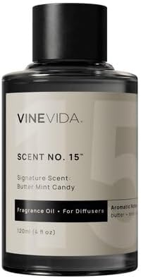 VINEVIDA [4 Fl Oz] Butter Mint Candy Fragrance Oil for Cold Air Diffusers, Essential Oils for Diffuser Oil Refill & Air Freshener Room Spray