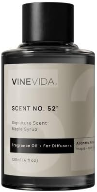 VINEVIDA [4 Fl Oz] Maple Syrup Fragrance Oil for Cold Air Diffusers, Essential Oils for Diffuser Oil Refill & Air Freshener Room Spray