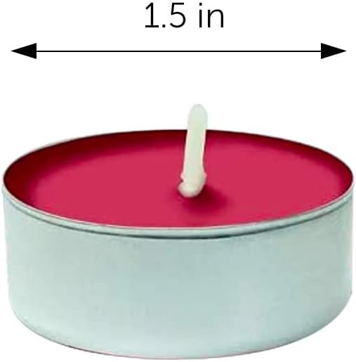 DecorRack 30 Tealight Candles, Black Cherry Scented, Pleasant Fragrance Candle, Aromatherapy, Scented Home Decor, Votive Long Lasting Candles (Pack of 30)