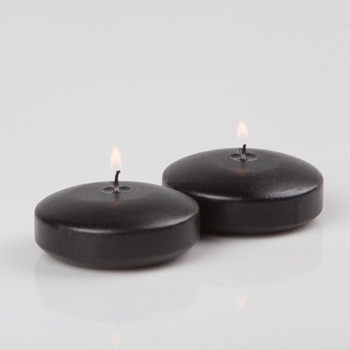 24 Black Richland Floating Candles 3"
