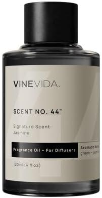 VINEVIDA [4 Fl Oz] Jasmine Fragrance Oil for Cold Air Diffusers, Essential Oils for Diffuser Oil Refill & Air Freshener Room Spray