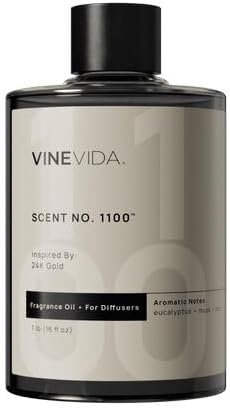 VINEVIDA [16 Fl Oz] Scent NO. 1100 Fragrance Oil for Cold Air Diffusers, Aromatic Notes of Eucalyptus, Lavender & Musk Essential Oils for Diffuser Oil Refill & Air Freshener Room Spray