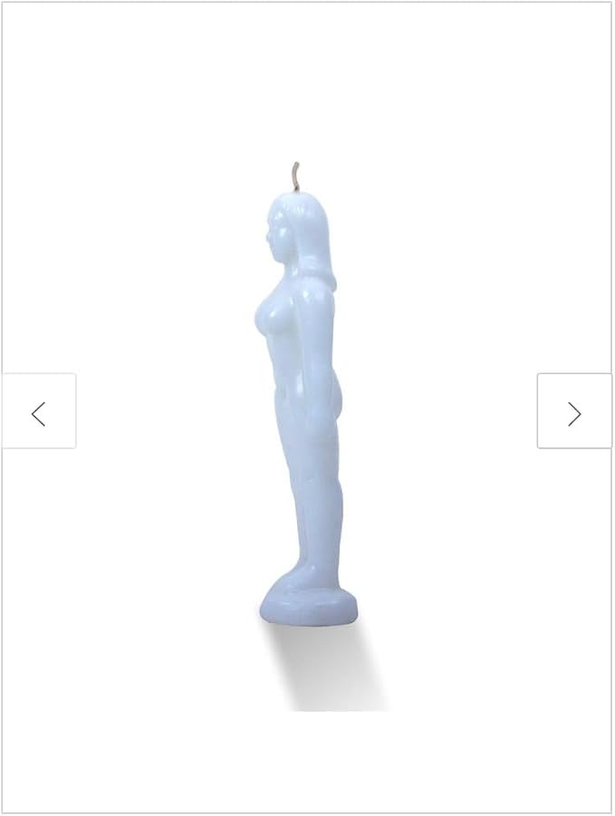 Female Body Candle – Sensual Goddess Figure Candle for Love, Attraction, Rituals & Spiritual Use – Decorative & Gift (Multiple Colors) (White)