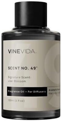 VINEVIDA [4 Fl Oz] Lilac Blossom Fragrance Oil for Cold Air Diffusers, Essential Oils for Diffuser Oil Refill & Air Freshener Room Spray
