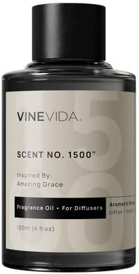 VINEVIDA [4 Fl Oz] Scent NO. 1500 Fragrance Oil for Cold Air Diffusers, Aromatic Notes of Citrus Musk Rose, Essential Oils for Diffuser Oil Refill & Air Freshener Room Spray
