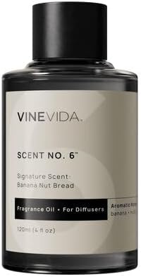 VINEVIDA [4 Fl Oz] Banana Nut Bread Fragrance Oil for Cold Air Diffusers, Essential Oils for Diffuser Oil Refill & Air Freshener Room Spray