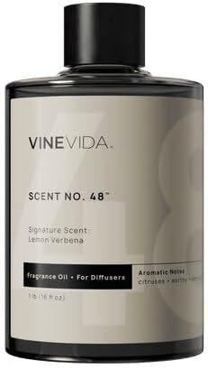 VINEVIDA [16 Fl Oz] Lemon Verbena Fragrance Oil for Cold Air Diffusers, Essential Oils for Diffuser Oil Refill & Air Freshener Room Spray