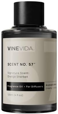 VINEVIDA [4 Fl Oz] Orange Sherbet Fragrance Oil for Cold Air Diffusers, Essential Oils for Diffuser Oil Refill & Air Freshener Room Spray