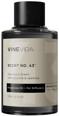 VINEVIDA [4 Fl Oz] Honeysuckle & Jasmine Fragrance Oil for Cold Air Diffusers, Essential Oils for Diffuser Oil Refill & Air Freshener Room Spray