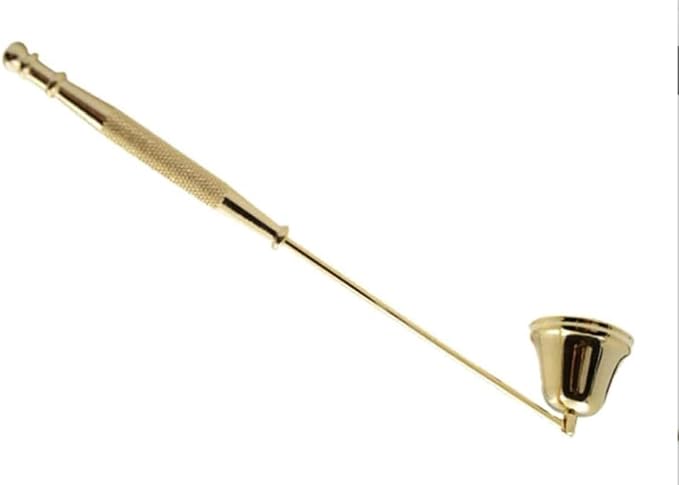 Gold Metal Candle Snuffer Wick Snuffer with Long Handle Accessories