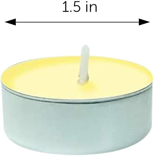 DecorRack 30 Tealight Candles, Vanilla Scented, Pleasant Fragrance Candle, Aromatherapy, Scented Home Decor, Votive Long Lasting Candles (Pack of 30)