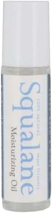 Rinse Bath & Body Squalane Essential Oil Roll On - Pure & Natural For Face and Body | Light and Fast Absorbing | Cell Elasticity,Lines & Wrinkles | Squalane Oil From Olive Plant |.35oz