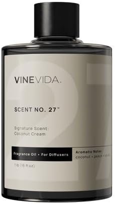 VINEVIDA [16 Fl Oz] Coconut Cream Fragrance Oil for Cold Air Diffusers, Essential Oils for Diffuser Oil Refill & Air Freshener Room Spray