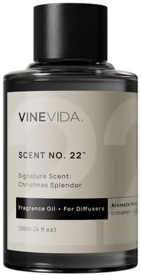 VINEVIDA [4 Fl Oz] Christmas Splendor Fragrance Oil for Cold Air Diffusers, Essential Oils for Diffuser Oil Refill & Air Freshener Room Spray