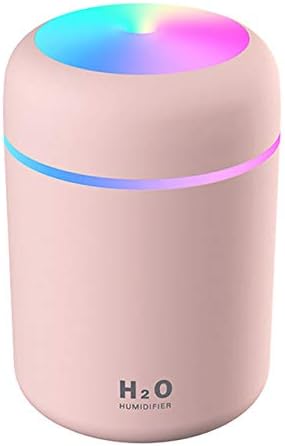 2 in 1 USB Electric Aromatherapy Oil Diffuser Ultrasonic Air Humidifier Mist Maker with Colorful Light for Home Office and Car (Grey)