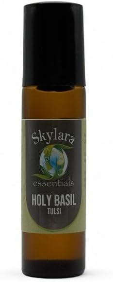 Holy Basil (Tulsi) Essential Oil (10ml Roll On, 10ml Roll On Sacred Spice)