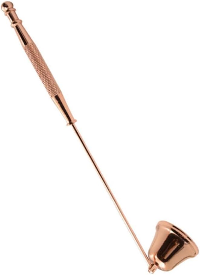 Rose Gold/Gold/Silver Stainless Steel Candle Cover Durable Reusable Exquisite Candle Snuffer Portable Wick Protector(Rose Gold)