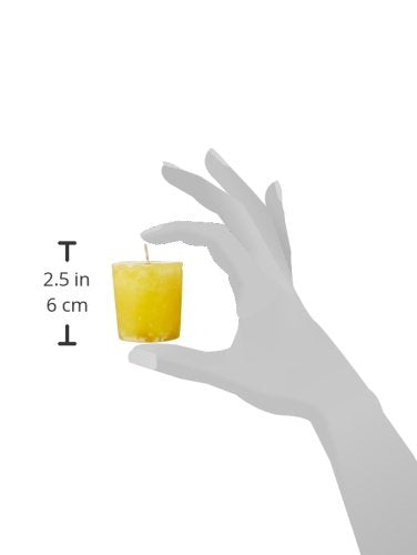 Aroma Naturals Ambiance Votive Candle, Yellow/Orange/Lemongrass, 6 Count (Pack of 3)