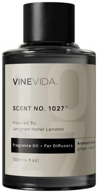 VINEVIDA Scent NO. 1027 Fragrance Oil for Cold Air Diffusers - 120mL (4oz) - Inspired by: Langham Hotel London - Hotel Scents for Home