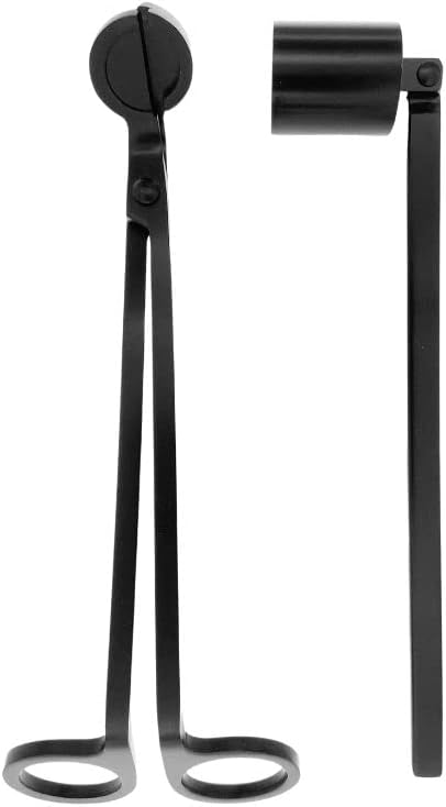Candle Wick Trimmer and Candle Snuffer Accessory Set I Great Gift for Him or for Her (Black)