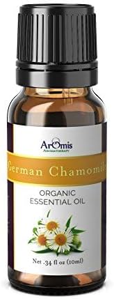 ArOmis German Chamomile (Blue) Essential Oil - 100% Pure Therapeutic Grade - 5ml (0.17 Fl Oz), Undiluted, Premium, Oils Perfect for Aromatherapy