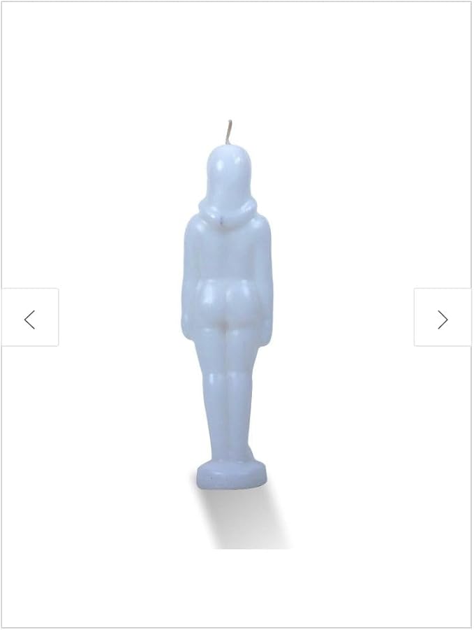 Female Body Candle – Sensual Goddess Figure Candle for Love, Attraction, Rituals & Spiritual Use – Decorative & Gift (Multiple Colors) (White)