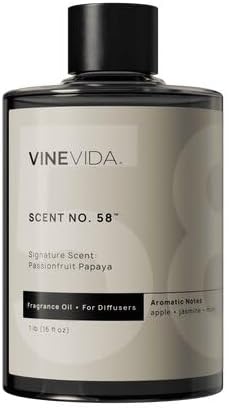 VINEVIDA [16 Fl Oz] Passionfruit Papaya Fragrance Oil for Cold Air Diffusers, Essential Oils for Diffuser Oil Refill & Air Freshener Room Spray