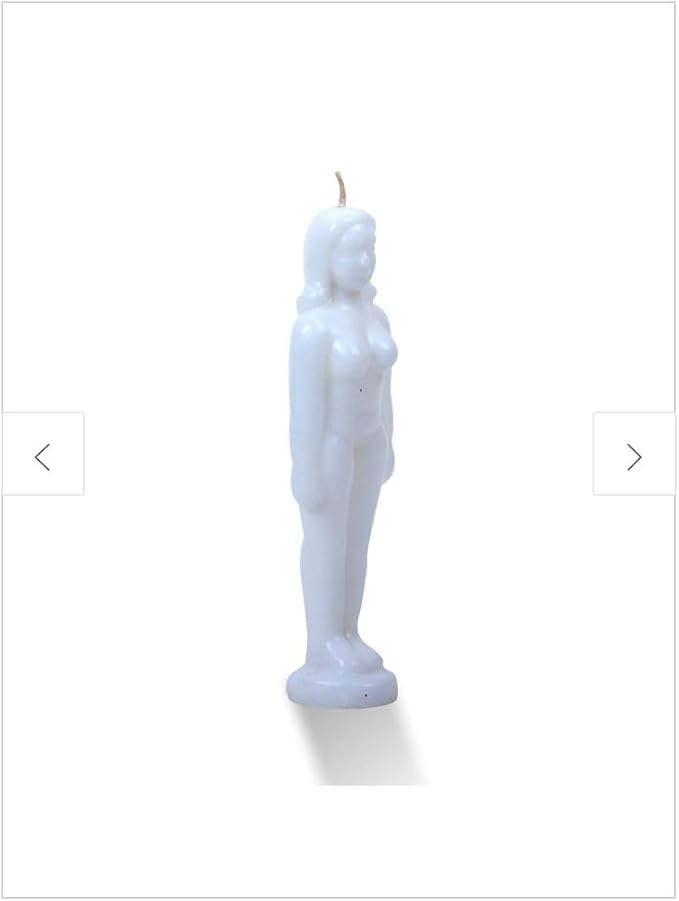Female Body Candle – Sensual Goddess Figure Candle for Love, Attraction, Rituals & Spiritual Use – Decorative & Gift (Multiple Colors) (White)