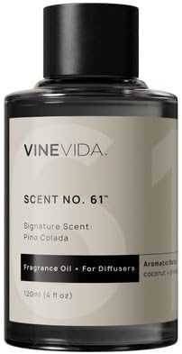 VINEVIDA [4 Fl Oz] Pina Colada Oil for Cold Air Diffusers, Essential Oils for Diffuser Oil Refill & Air Freshener Room Spray