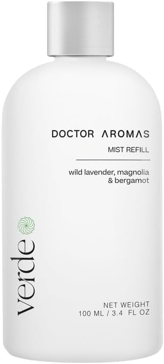 Doctor Aromas Oil Diffuser Essential Oil Blend Refill – Premium Aromatherapy & Home Fragrance, Scent of Lavender, Bergamot & Magnolia, 3.4 fl oz (100 ml) (Verde)