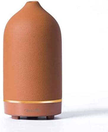 Essential Oil Diffuser,120ml Aromatherapy Ceramic Diffusers with Auto Shut Off Function for Home Office Room(Terracotta)