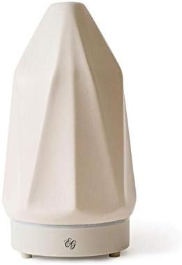 Edens Garden Tan Diamond Essential Oil Diffuser – Ultrasonic Stone Aromatherapy Diffuser with Cool Mist, Auto Shut-Off & LED Light – Stylish Humidifier for Large Rooms, Home & Office - Tan, 90 ml