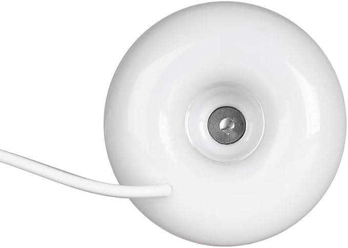 Mini USB Air Humidifier, Rechargeable Donut Shape Float Humidifier for Home Office Desk, Quiet & Portable, White