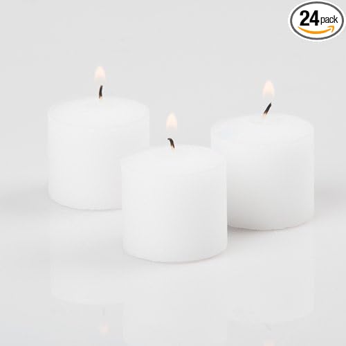 Richland Set of 24 Votive Candles White Citronella Scented