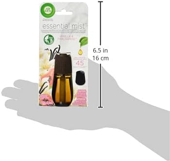 Air Wick Essential Mist Refill, 1 ct, Vanilla and Pink Papaya, Essential Oils Diffuser, Air Freshener