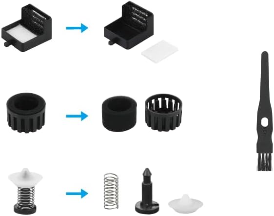 Coolfiqu 1 Pack Replacement of humidifier Accessories-Black