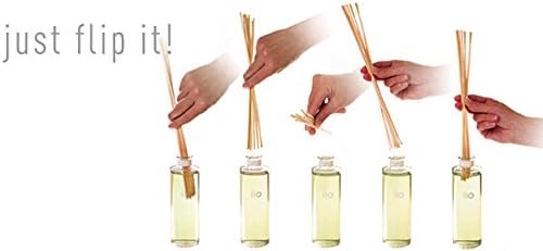 Resafy Reed Diffuser Sticks, Jecnovo Pack of 100 Fiber Sticks with Handmade Linen Bag, Safe and Non-Toxic, 9 Inches Long 3mm Diameter Aromatherapy Diffusers for Home, Spa and Office(Beige)