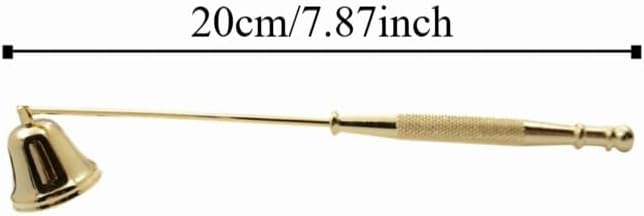 Rose Gold/Gold/Silver Stainless Steel Candle Cover Durable Reusable Exquisite Candle Snuffer Portable Wick Protector(Gold)