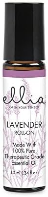 Ellia Lavender Essential Oil Roll-On | 10ml, 100% Pure, Therapeutic Grade