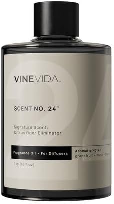 VINEVIDA [16 Fl Oz] Citrus Odor Eliminator Fragrance Oil for Cold Air Diffusers, Essential Oils for Diffuser Oil Refill & Air Freshener Room Spray