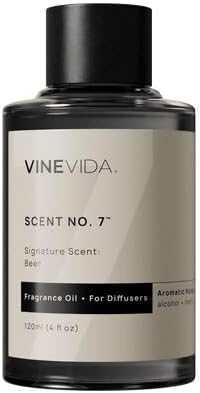 VINEVIDA [4 Fl Oz] Beer Fragrance Oil for Cold Air Diffusers, Essential Oils for Diffuser Oil Refill & Air Freshener Room Spray